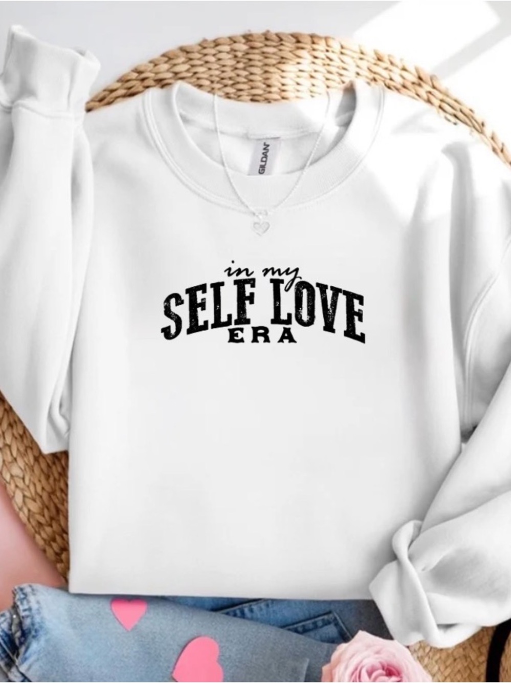 In My Self Love Era Sweatshirt Trendy Graphic Crewneck